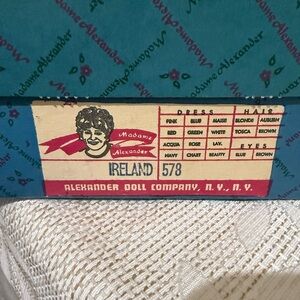 Madame Alexander Blue and Red Doll Box